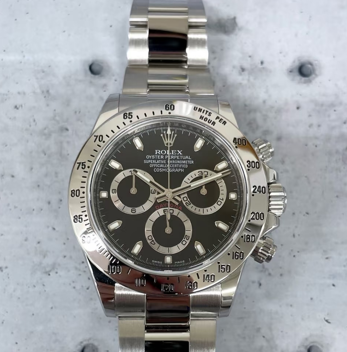 Gleaming watch in glow
